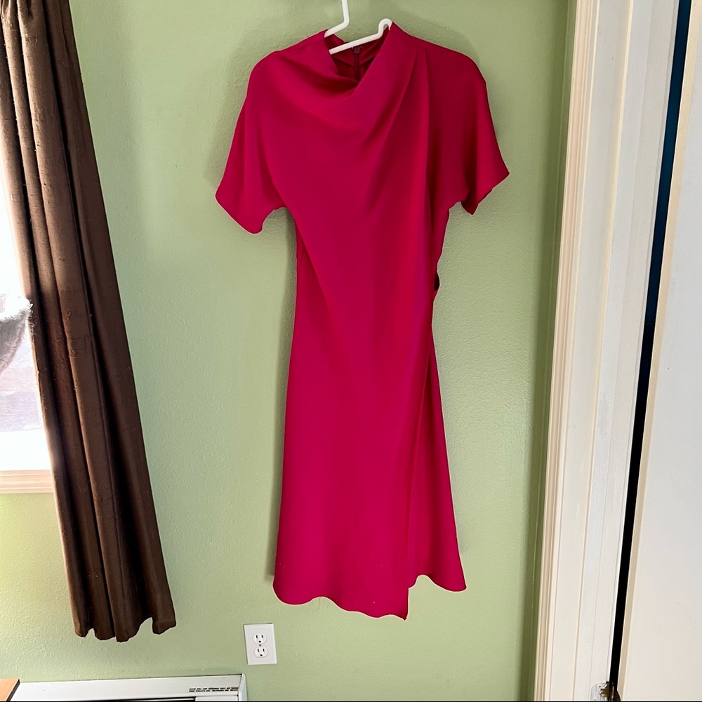Top shop fuschia dress